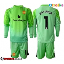 Otroške Nogometnih dresov Manchester United Altay Bayindir #1 Vratar Tretji 2025-26 Dolgi rokavi (+ hlače)